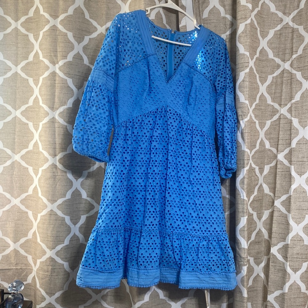 Lily Pulitzer Blue Eyelet Dress
